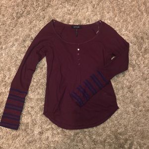 Long Sleeve Burgundy Shirt